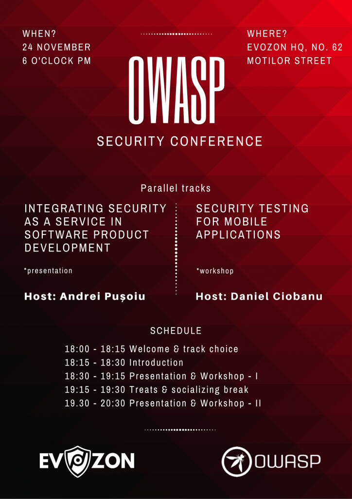 security conference meet up evozon