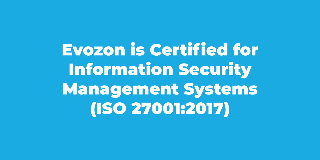 Evozon certified for Information Security Management Systems (ISo 27001:2017)